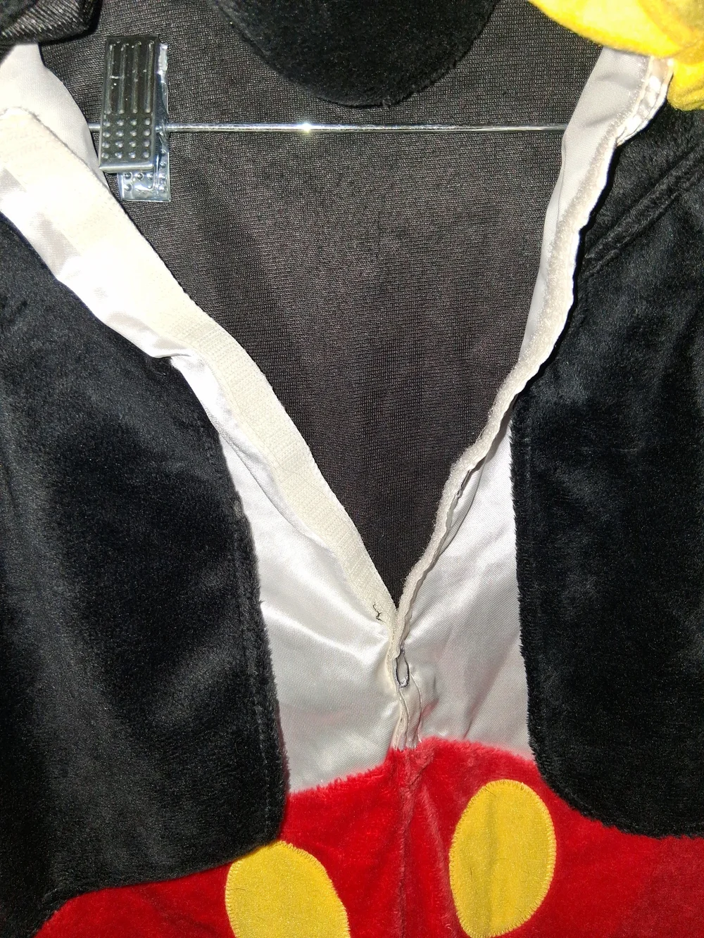 Authentic Disney Mickey Mouse Toddler Plush Tuxedo Halloween Costume Jumpsuit 3T